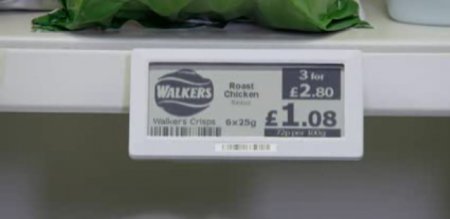 Оформление ценников в супермаркетах на электронной бумаге - это возможно?