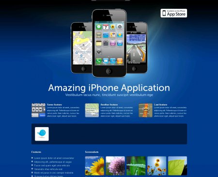 iTemplate - шаблон для сайтов с тематикой продукции Apple