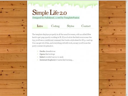 Simple Life - шаблон для блога!