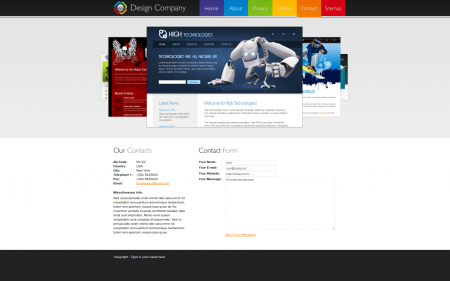 Design Company - яркий HTML шаблон для Вашего сайта!