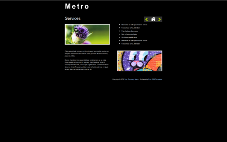 Современный HTML шаблон в стиле Metro